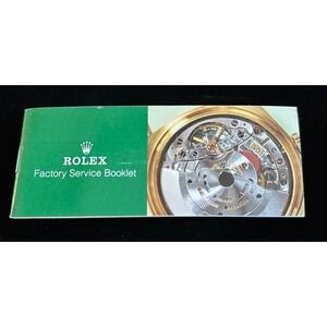 Vintage Rolex Factory Service Booklet‎ in English *Read*